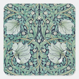 ADESIVO QUADRADO ENVELOPE SEAL STICKER : WILLIAM MORRIS : PIMPERNEL
