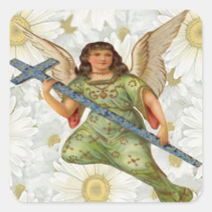 Adesivo Quadrado Enviando Mensagens de Fixação