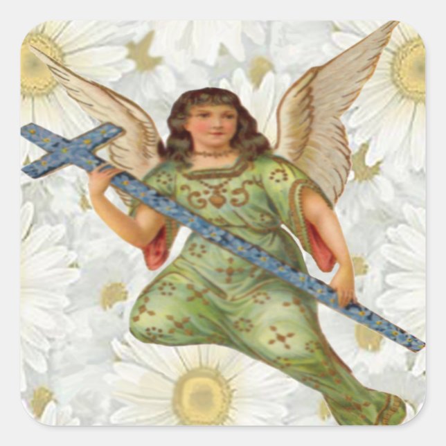 Adesivo Quadrado Enviando Mensagens de Fixação (Frente)