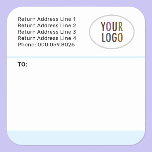 Adesivo Quadrado Enviando os Stickers Personalizados Logotipo e End