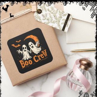 Adesivo Quadrado Equipe Boo | ExDesigner | Halloween