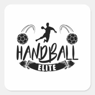 Adesivo Quadrado Equipe de Andebol  Jogadores de handebol