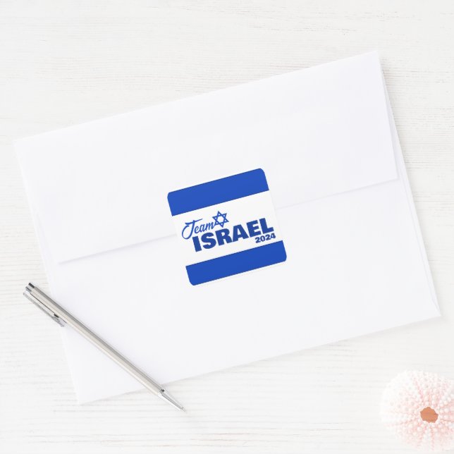 Adesivo Quadrado Equipe Israel - (Envelope)