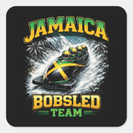 Adesivo Quadrado Equipe Jamaicana de Bobslê