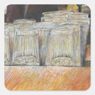 Adesivo Quadrado Equivalente Luminoso de Emoções Apaixonadas