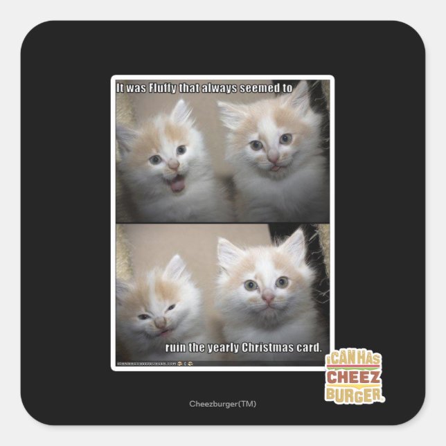 Adesivo Quadrado Era Fluffy (Frente)