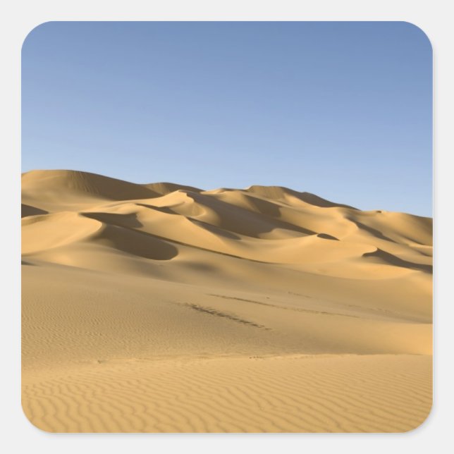 Adesivo Quadrado Erg Awbari, deserto do Sara, Fezzan, Líbia. 5 (Frente)