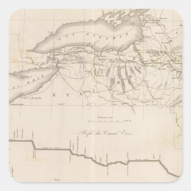 Adesivo Quadrado Erie Canal (Frente)