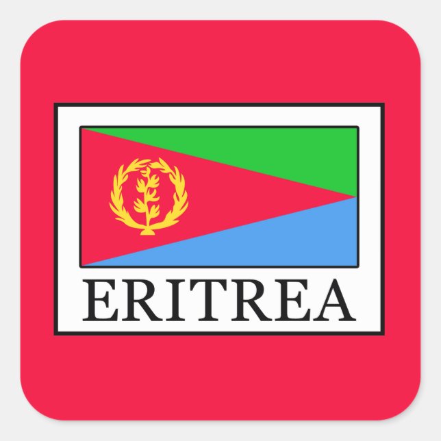 Adesivo Quadrado Eritreia (Frente)
