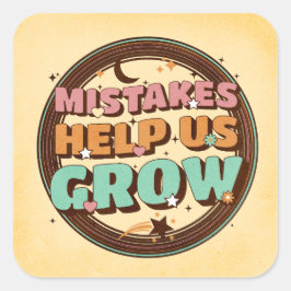 Adesivo Quadrado Erros Retroativos Nos Ajudam A Crescer