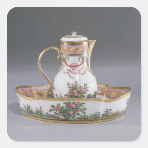 Adesivo Quadrado Erva e bacia, feitas em Paris