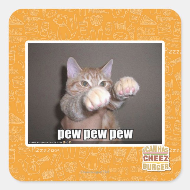 Adesivo Quadrado Ervilha-de-estimação (Frente)