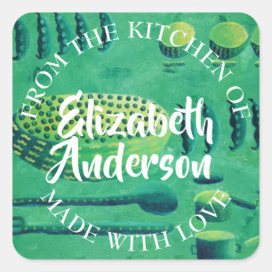 Adesivo Quadrado Ervilhas em Bowls Da Cozinha De