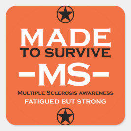 Adesivo Quadrado Esclerose múltipla Perícia de Sobrevivência