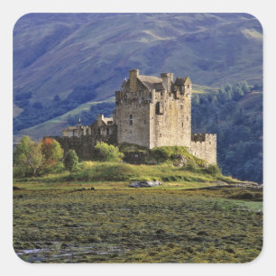 Adesivo Quadrado Escócia, Highland, Wester Ross, Eilean Donan 3