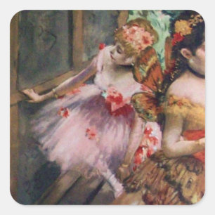 ADESIVO QUADRADO ESCOLA DE DANÇA/DANÇAS BALÉS DE BALLERINA EM PI