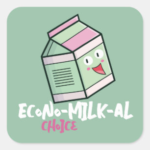 Adesivo Quadrado "Escolha econômica" personalizável