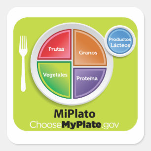 Adesivo Quadrado Escolha MyPlate Spain Sticker - MiPlato