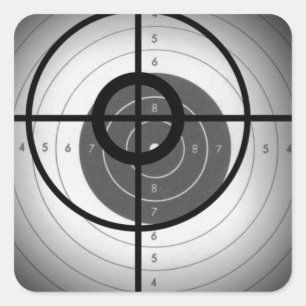 Adesivo Quadrado Escopo cruzado