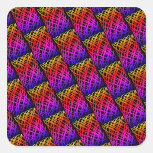 Adesivo Quadrado Escrivora Simples Meia gota Fundo Negro