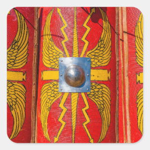 Adesivo Quadrado Escudo Militar Romano - Scutum