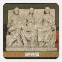 Escultura votiva de uma deidade tripla da mãe