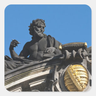 Adesivo Quadrado Esculturas na Academia Real de Arte, Dresden