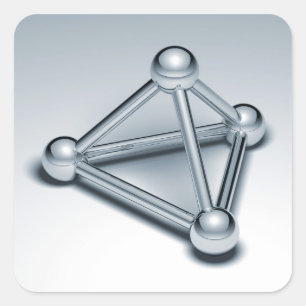 Adesivo Quadrado Esferas conectadas