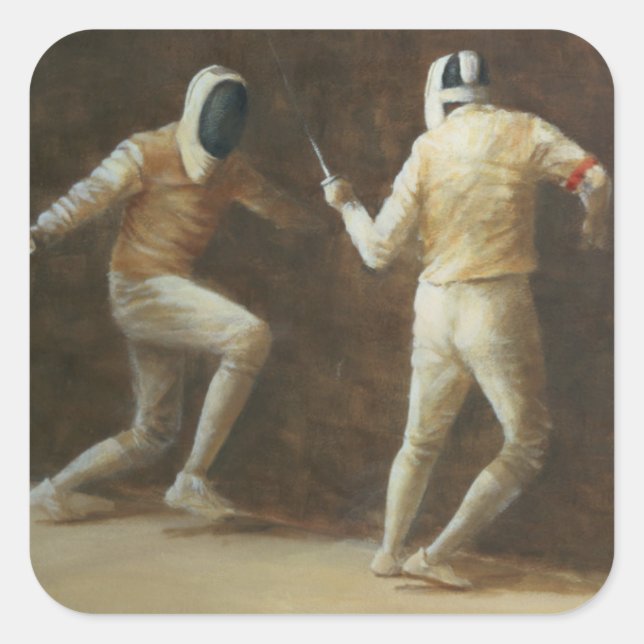 Adesivo Quadrado Esgrima (Frente)