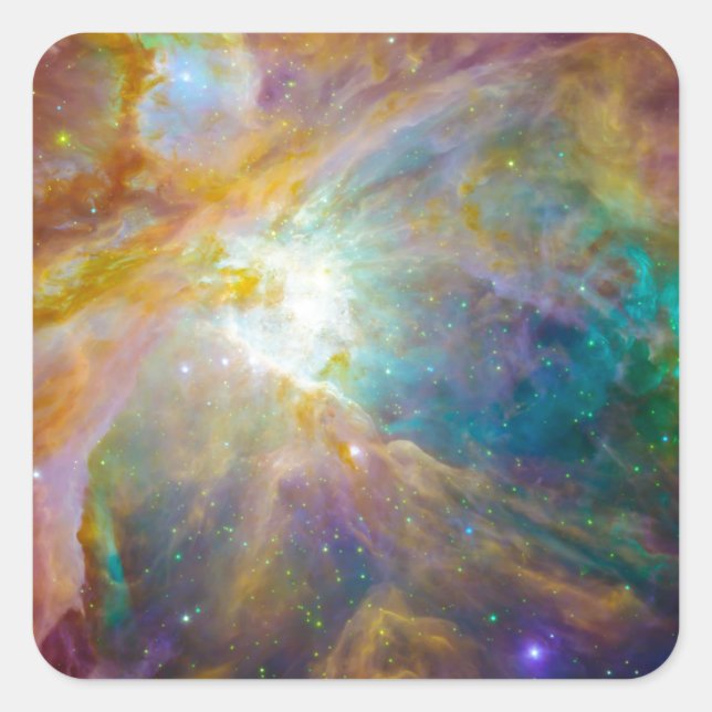 Adesivo Quadrado Espaço - Caos em Orion (Frente)