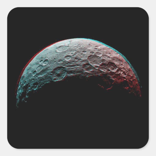 Adesivo Quadrado Espaço negro e planeta no sistema solar. Astronomi (Frente)