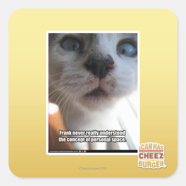 Adesivo Quadrado Espaço pessoal (Frente)