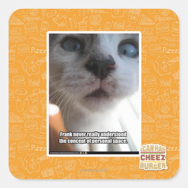 Adesivo Quadrado Espaço pessoal (Frente)