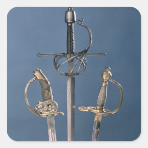 Adesivo Quadrado Espada do oficial de infantaria