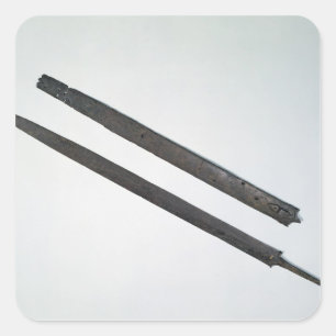 Adesivo Quadrado Espada e bainha, do La Tene, suiça