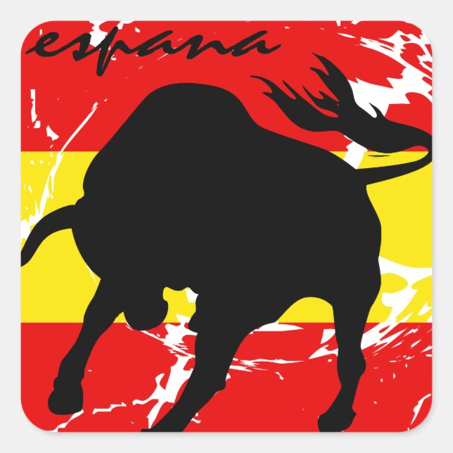 Adesivo Quadrado Espana (Frente)