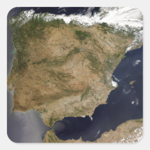 Adesivo Quadrado Espanha e Portugal