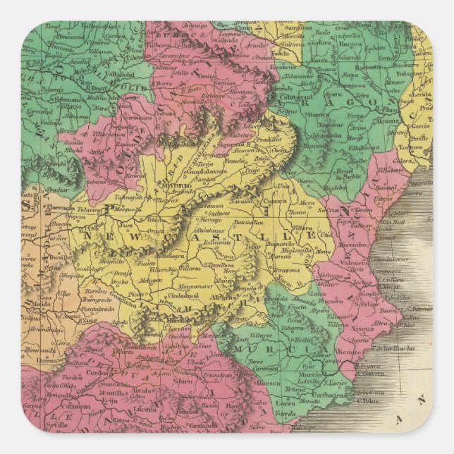 Adesivo Quadrado Espanha e Portugal (Frente)