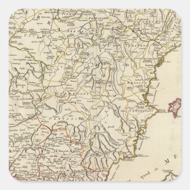 Adesivo Quadrado Espanha e Portugal 2 (Frente)