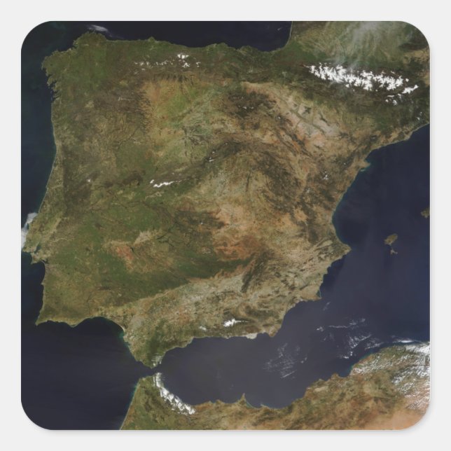 Adesivo Quadrado Espanha e Portugal 3 (Frente)