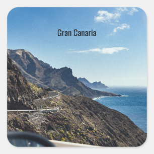 Adesivo Quadrado Espanha Gran Canaria (Ilhas Canárias)