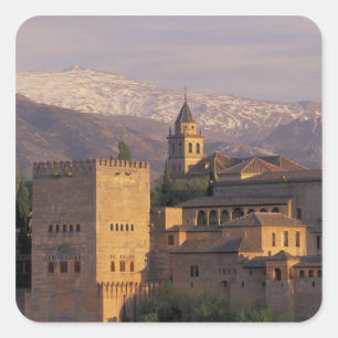 Adesivo Quadrado Espanha, Granada, Andalucia, Alhambra, 2