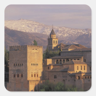 Adesivo Quadrado Espanha, Granada, Andalucia, Alhambra, 2