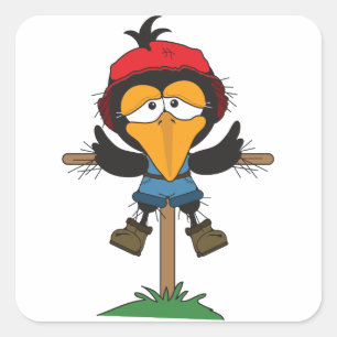 Adesivo Quadrado espantalho em posto