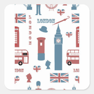 Adesivo Quadrado Especial de Londres
