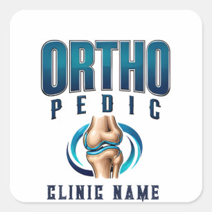 Adesivo Quadrado Especialista em Ortopedia Design Médico