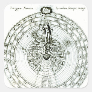 Adesivo Quadrado Espelho da Natureza como um todo, Uma Probabilidad