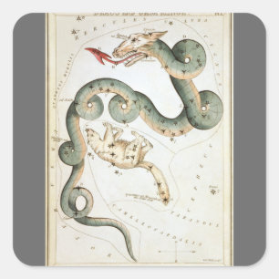 Adesivo Quadrado Espelho da Urânia, Mapa Celestial da Astronomia Vi