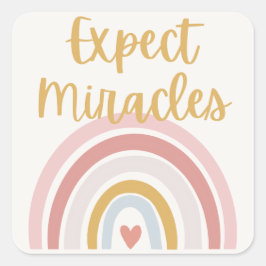 Adesivo Quadrado Espelho de milagres esperado