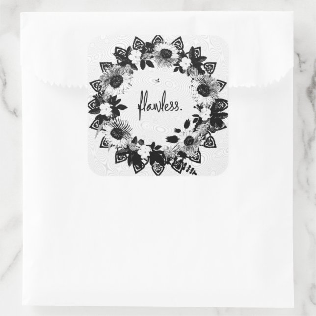 Adesivo Quadrado Esperança de conforto no Iluminismo (Bolsa)